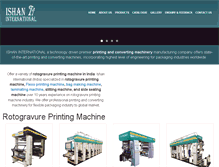 Tablet Screenshot of ishan-intl.com